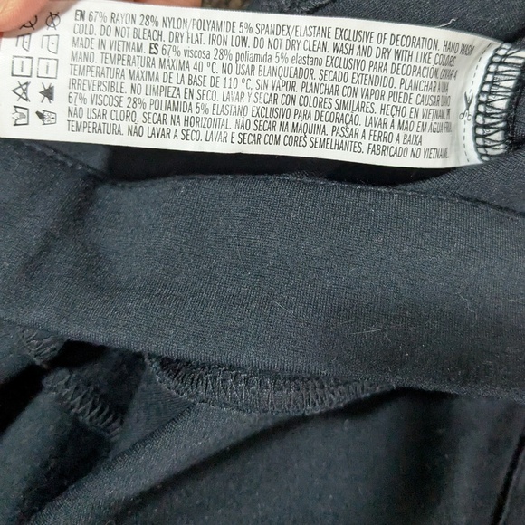 Forever 21 Black Dress Pants with Detached Waist Band Size XL - Picture 3 of 4